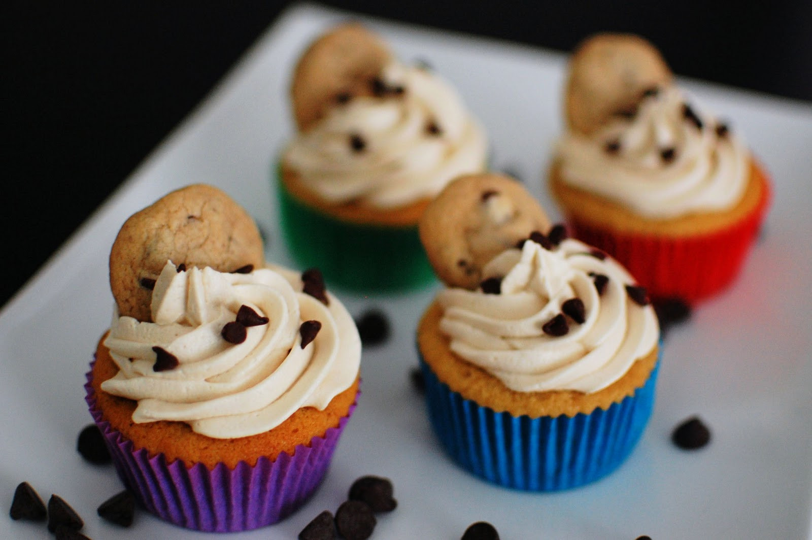 Cookie Dough Cupcakes
 Chocolate Chip Cookie Dough Cupcakes