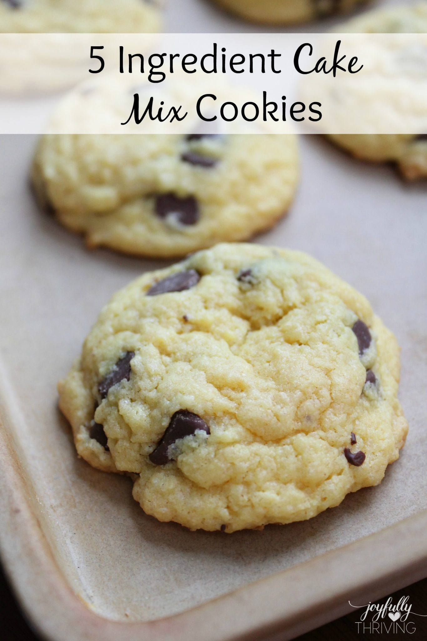 Cookies With Cake Mix
 5 Ingre nt Cake Mix Cookies