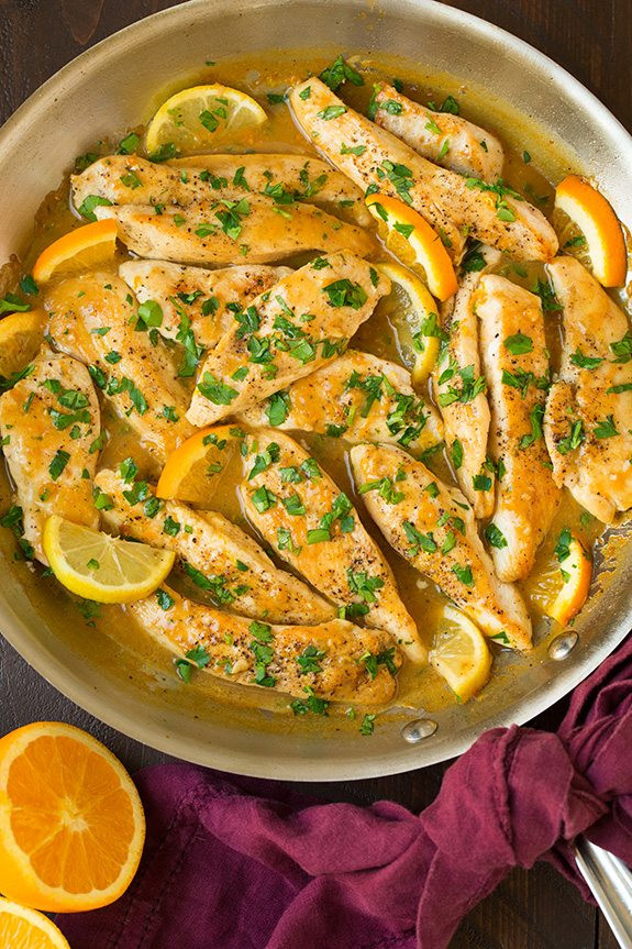 Cooking Chicken Tenders
 Skillet Citrus Chicken Tenders Recipes