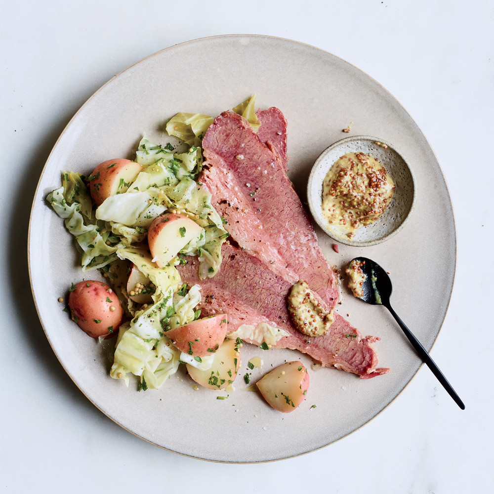 Corn Beef Recipes
 Corned Beef with Pickled Cabbage and Potato Salad Recipe