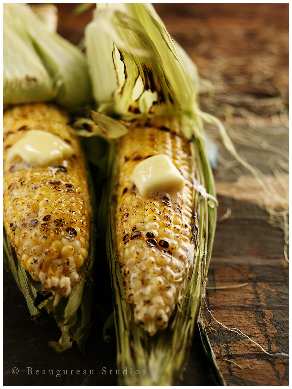 Corn On Grill
 Beaugureau Studios 3 Way Grilled Corn on the Cob