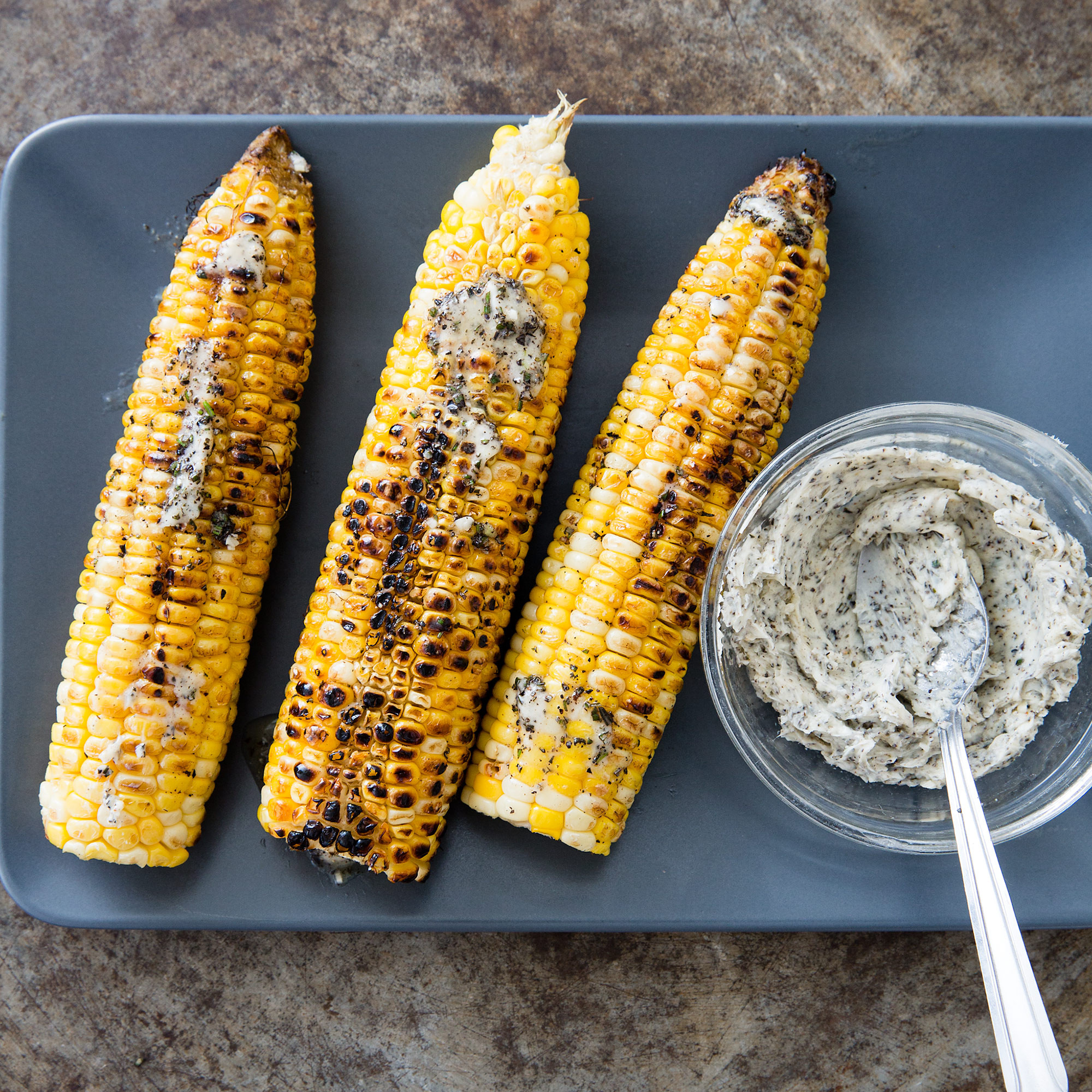 Corn On Grill
 Husk Grilled Corn