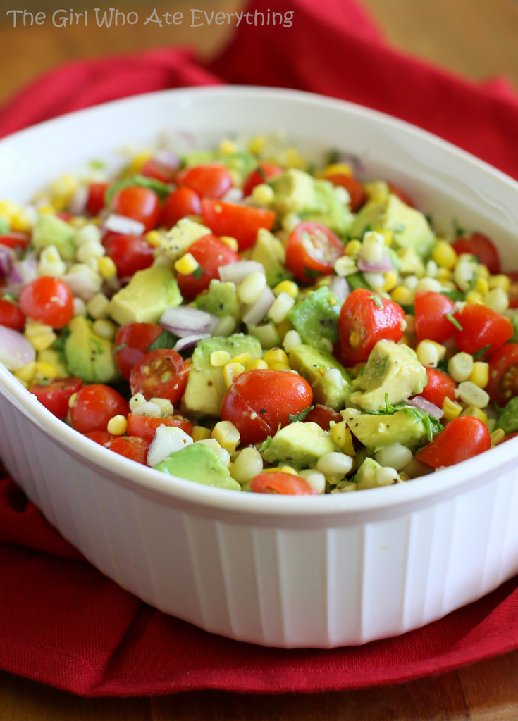 Corn Tomato Salad
 Veggie Salads That Please Your Appetite I Can Serve e