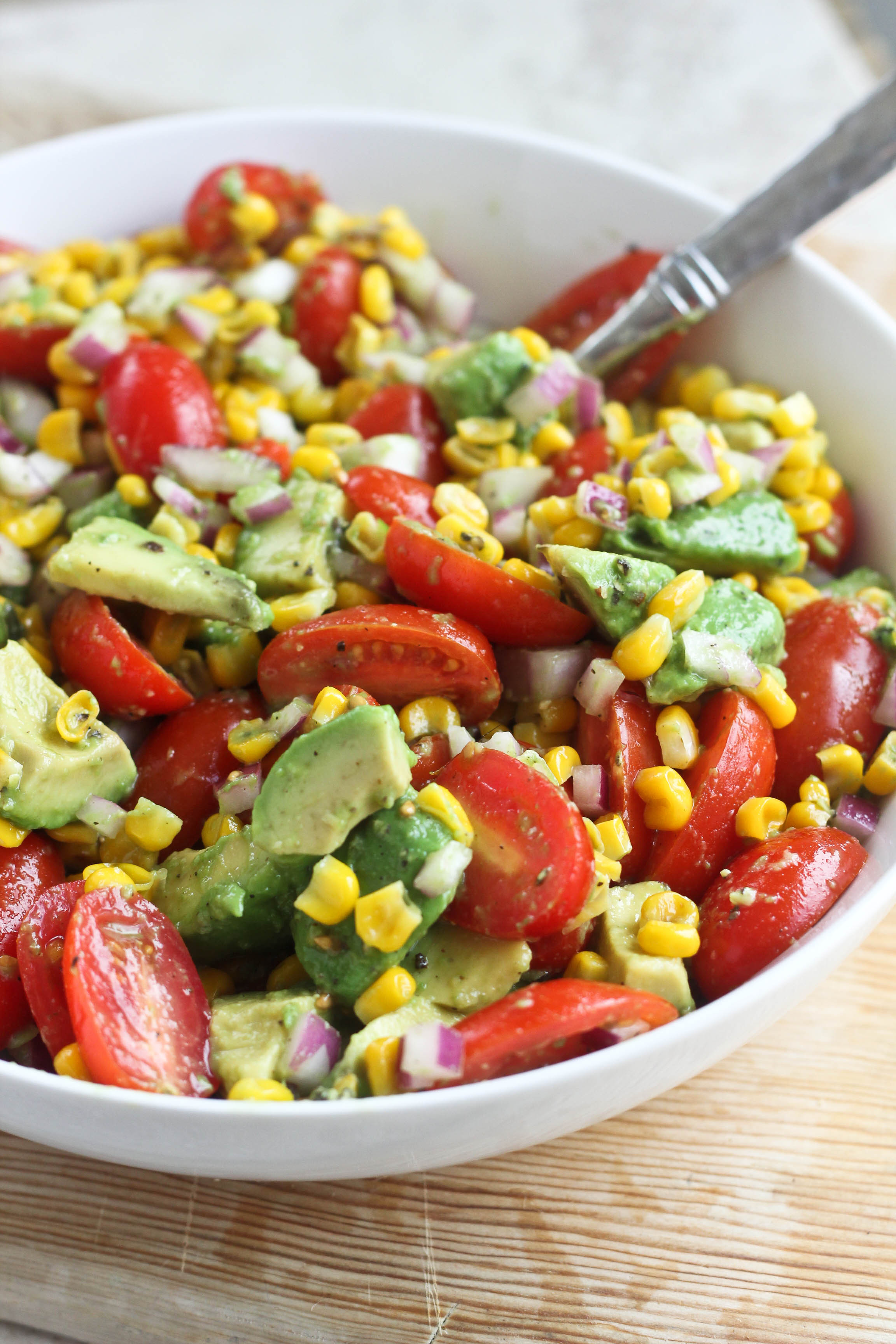 Corn Tomato Salad
 Avocado Tomato & Corn Salad