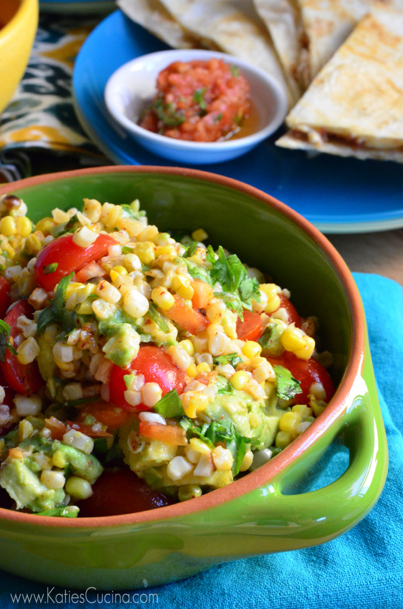 Corn Tomato Salad
 Corn Avocado and Tomato Salad