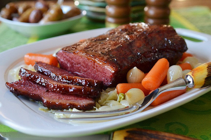 Corned Beef Brisket
 Corned Beef Brisket with Bourbon & Molasses Glaze Andrew