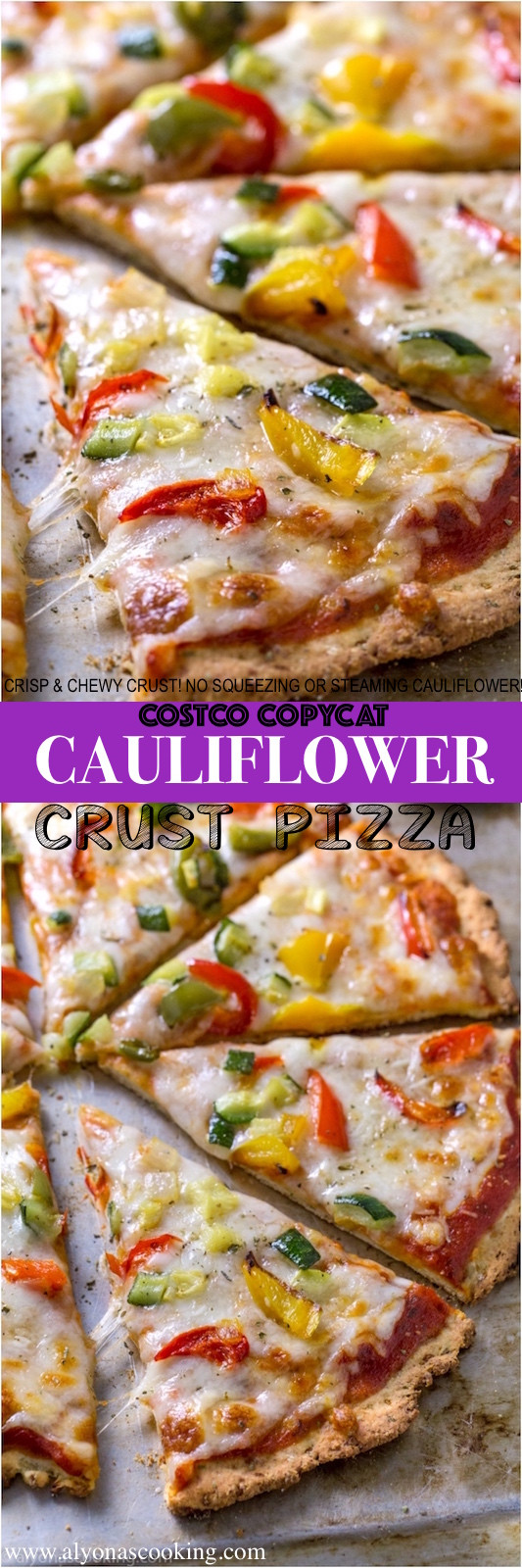 Costco Cauliflower Pizza
 Costco Copycat Cauliflower Pizza Crust