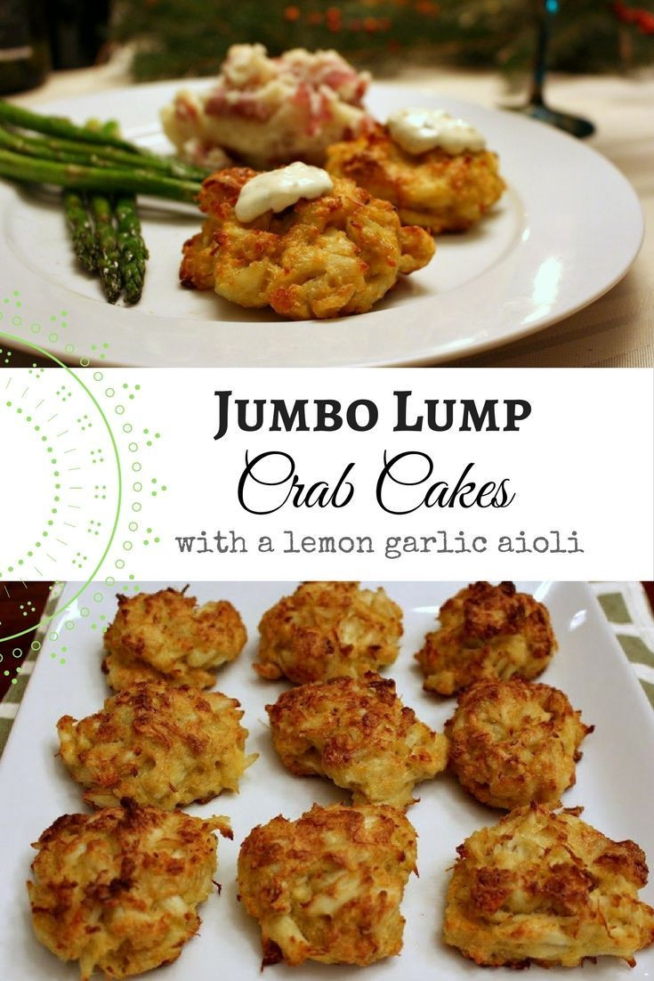 Crab Cake Recipe Baked
 Jumbo Lump Crab Cakes with a Lemon Garlic Aioli