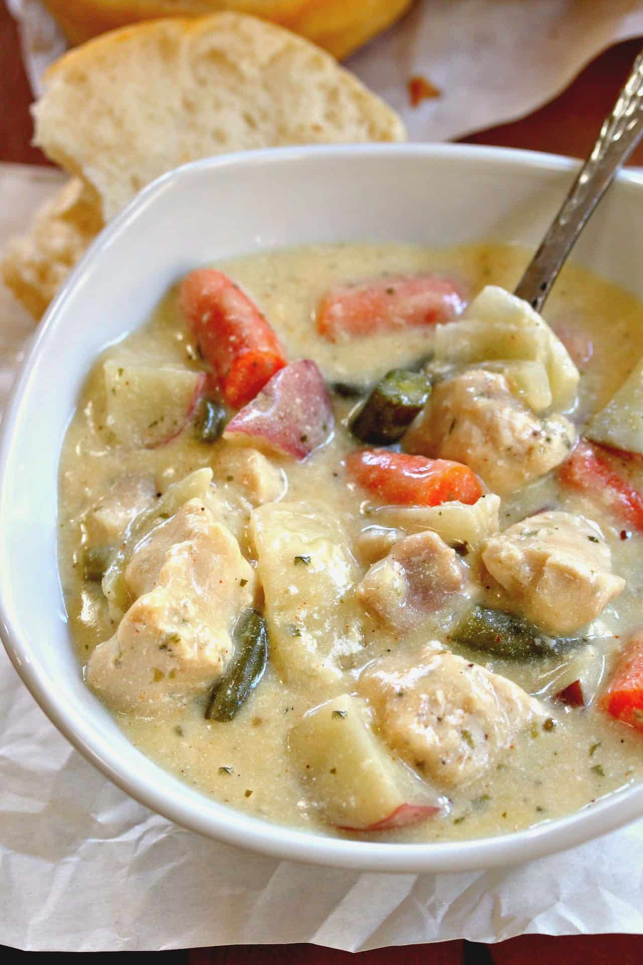 Creamy Chicken Stew Recipes
 Crock Pot Creamy Chicken Stew The Cozy Cook