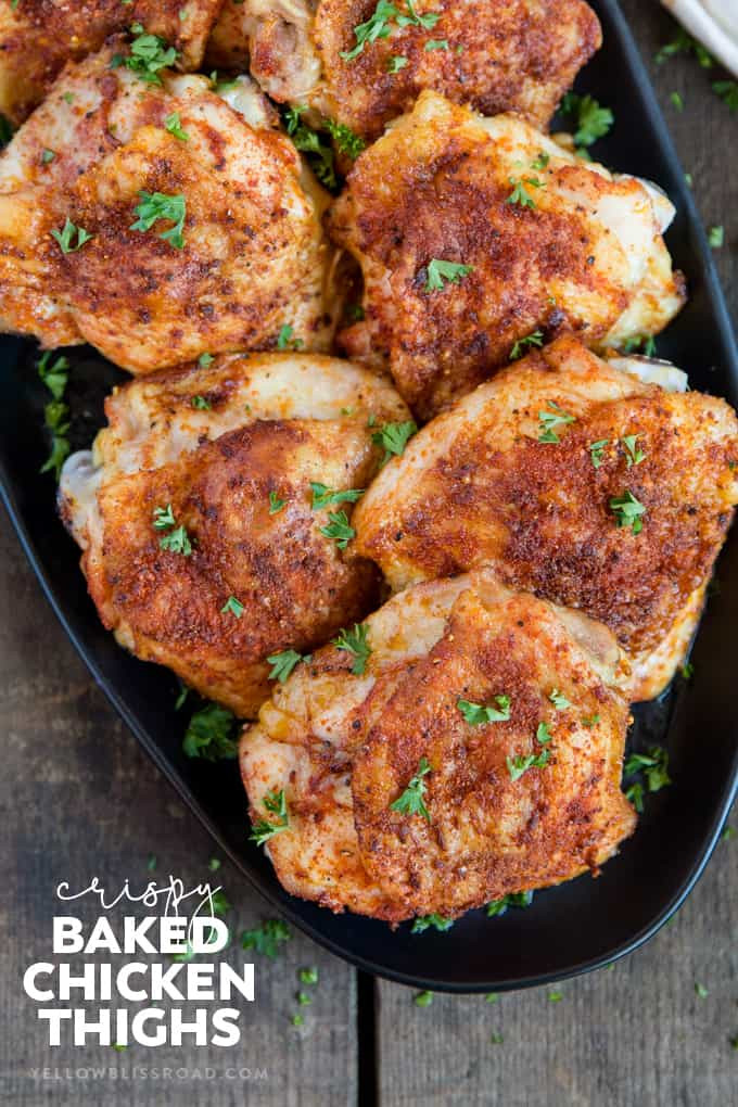 Crispy Baked Chicken Thighs
 Easy Crispy Baked Chicken Thighs