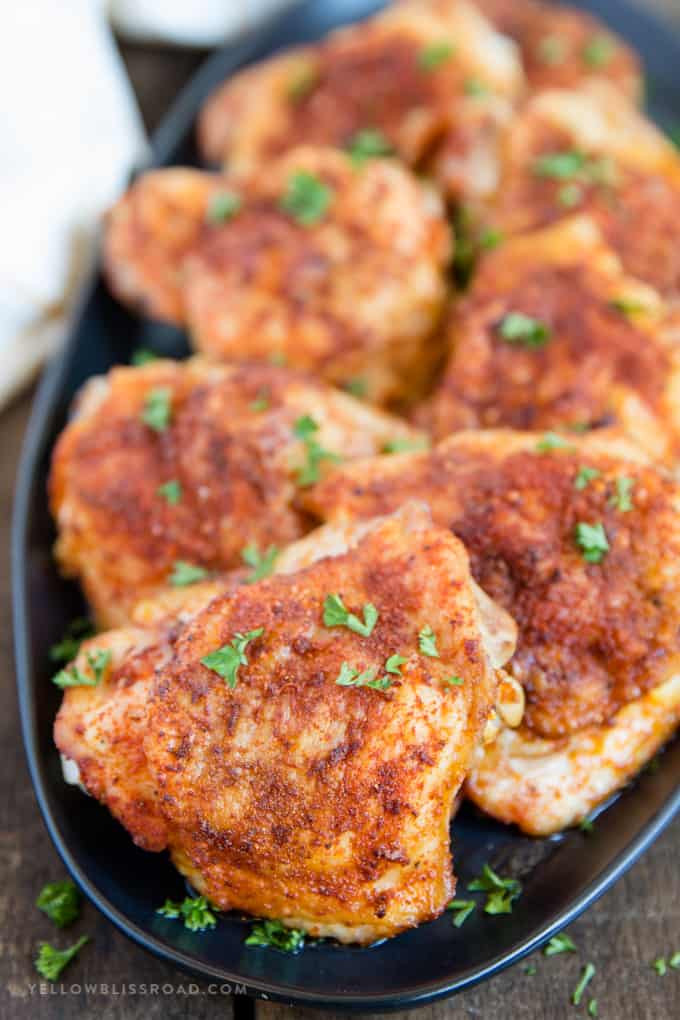 Crispy Baked Chicken Thighs
 Easy Crispy Baked Chicken Thighs