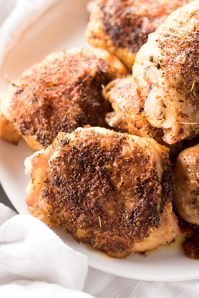 Crispy Baked Chicken Thighs
 Crispy Baked Chicken Thighs The Salty Marshmallow