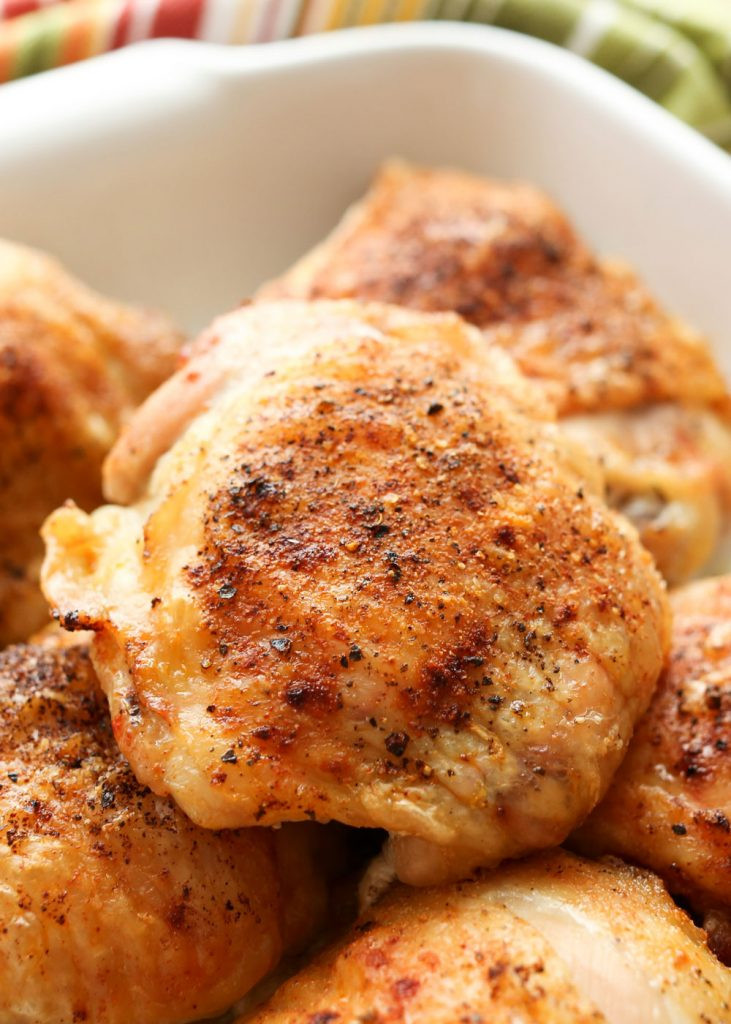 Crispy Baked Chicken Thighs
 Oven Baked Crispy Chicken