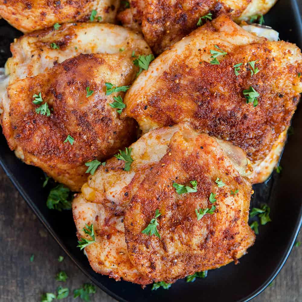 Crispy Baked Chicken Thighs
 Easy Crispy Baked Chicken Thighs