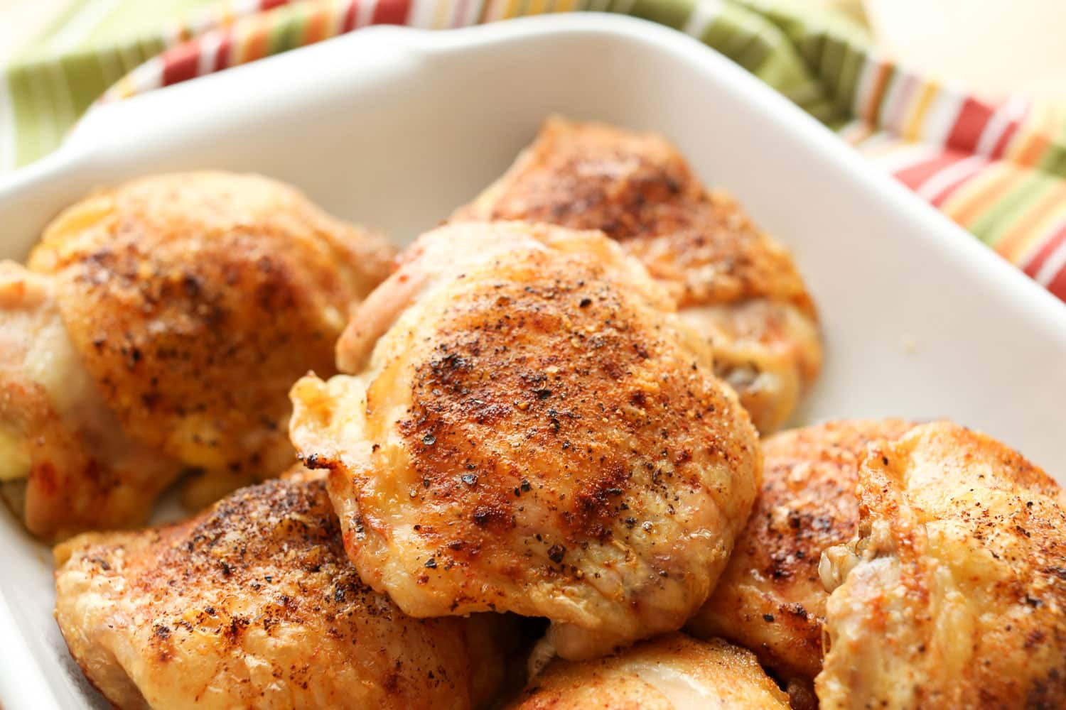 Crispy Baked Chicken Thighs
 Oven Baked Crispy Chicken