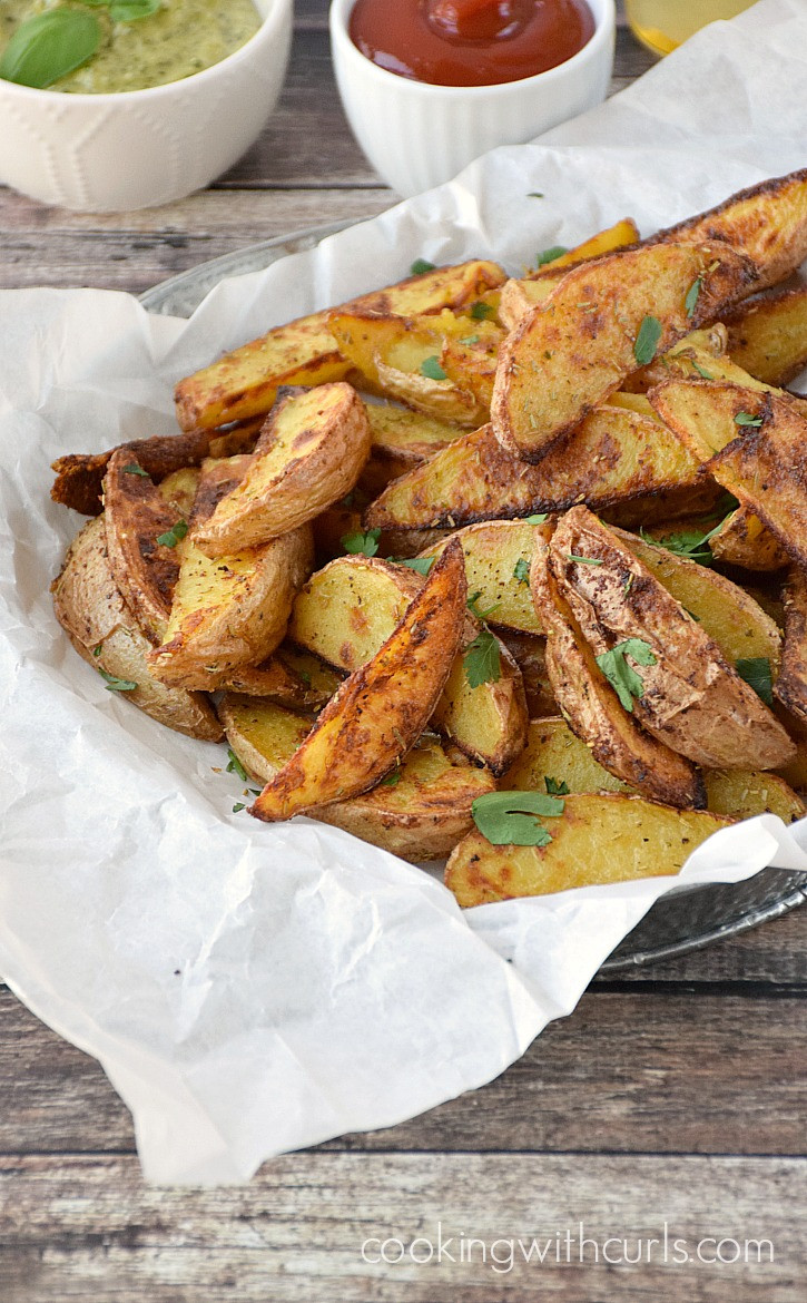 Crispy Baked Potato Wedges
 Baked Potato Wedges Cooking With Curls