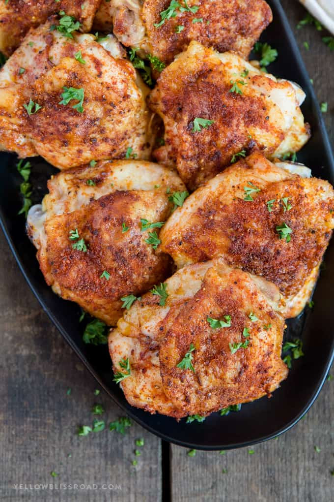 Crispy Chicken Thighs
 Easy Crispy Baked Chicken Thighs