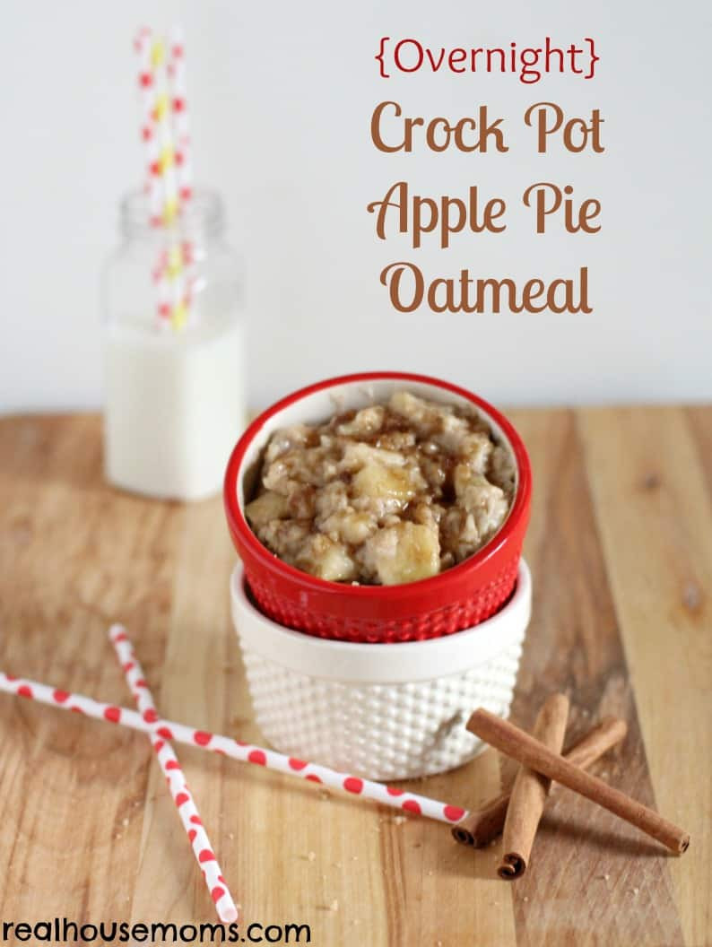 Crock Pot Apple Pie
 Overnight Crock Pot Apple Pie Oatmeal