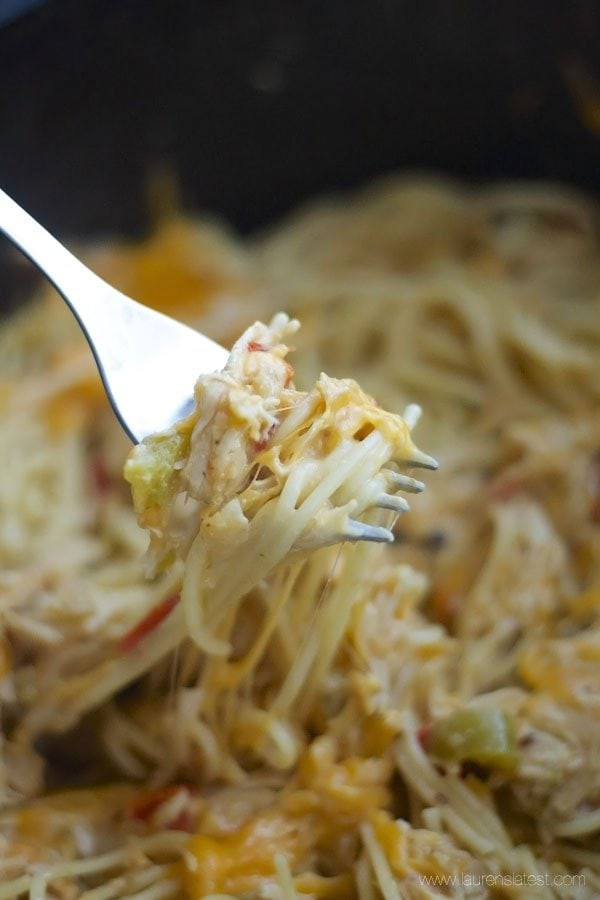 Crock Pot Chicken Spaghetti
 Crockpot Cheesy Chicken Spaghetti Recipe Lauren s Latest