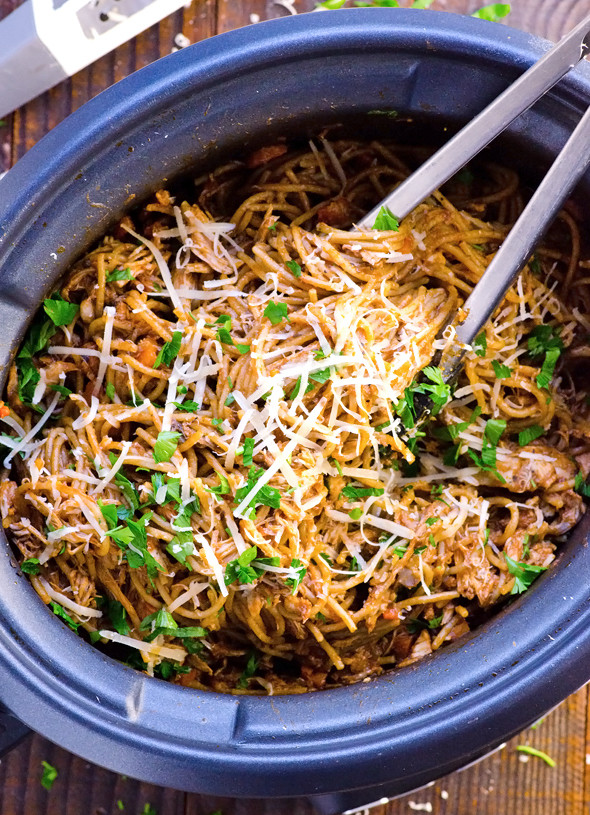 Crock Pot Chicken Spaghetti
 Slow Cooker Chicken and Spaghetti Recipe