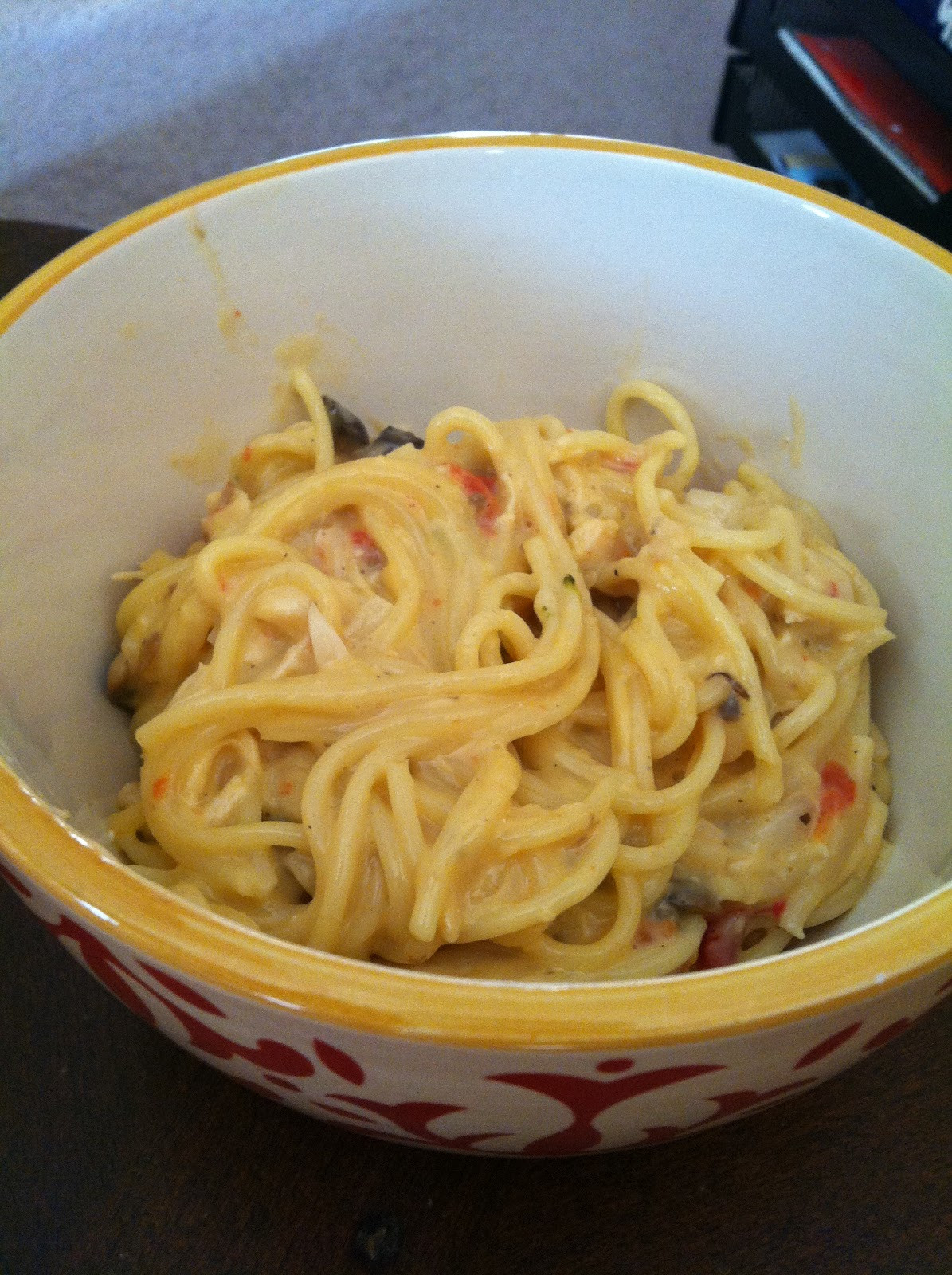 Crock Pot Chicken Spaghetti
 All Things Walker Cheesy Crock Pot Chicken Spaghetti