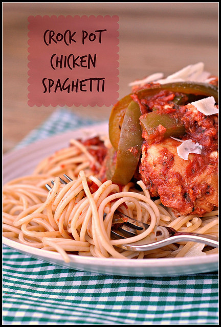 Crock Pot Chicken Spaghetti
 Crock Pot Chicken Spaghetti