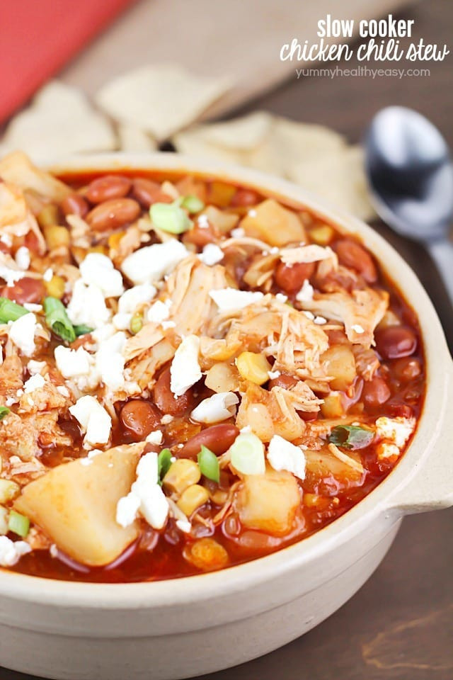 Crock Pot Chicken Stew
 Crock Pot Pinto Bean Chicken Chili Stew Yummy Healthy Easy