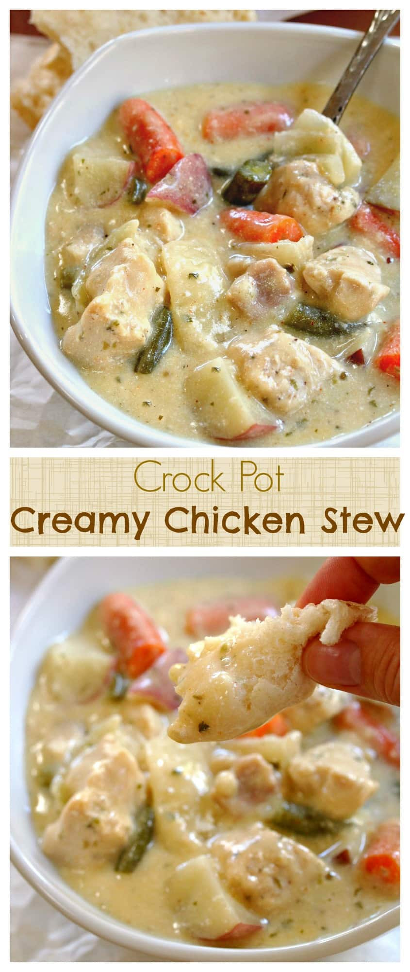 Crock Pot Chicken Stew
 Crock Pot Creamy Chicken Stew The Cozy Cook