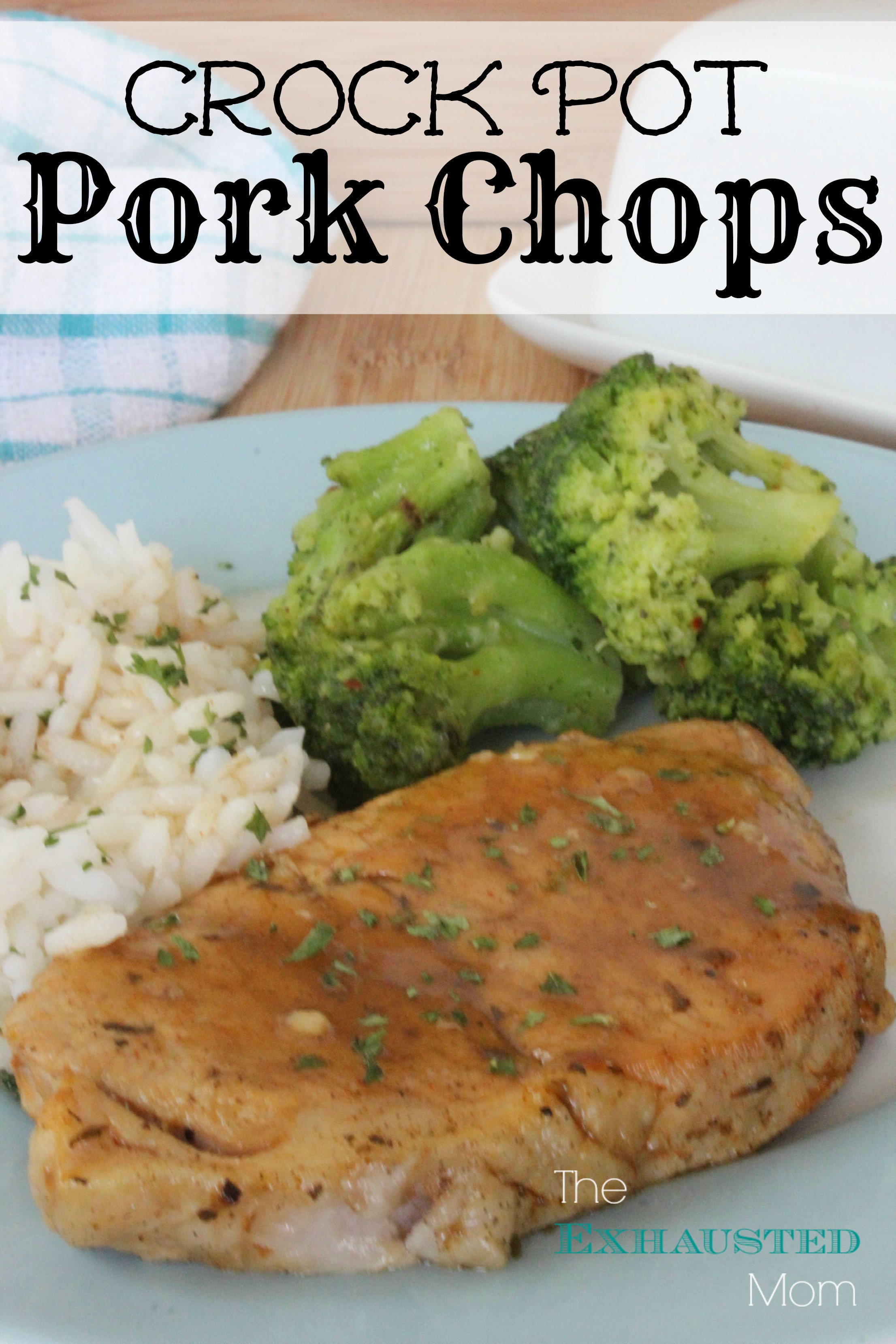 Crock Pot Pork Chops Recipe
 Crock Pot Pork Chops The Exhausted Mom