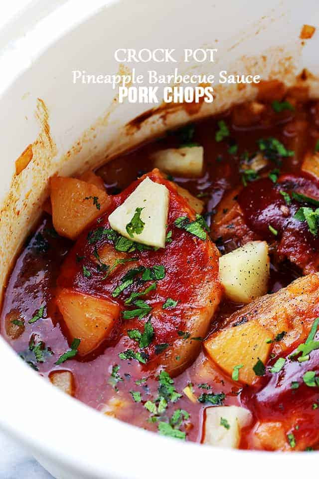 Crock Pot Pork Chops
 Crock Pot Pineapple Barbecue Sauce Pork Chops Recipe