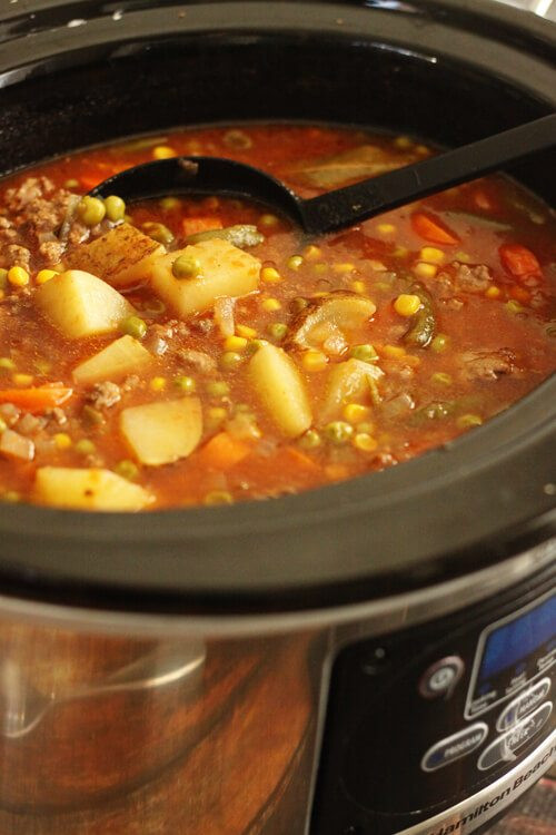 Crock Pot Vegetable Beef Soup
 Slow Cooker Ve able Beef Soup