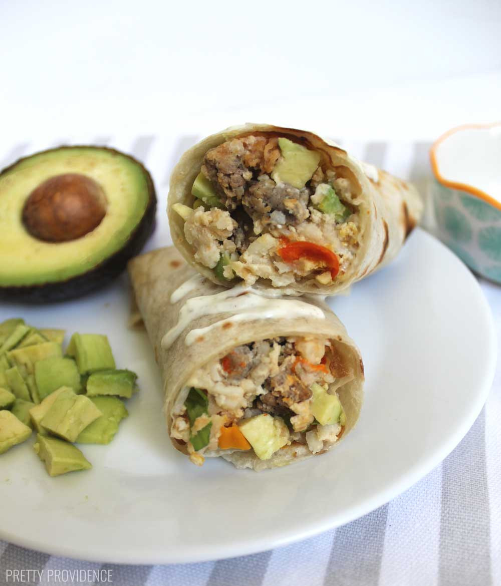 Crockpot Breakfast Burritos
 Slow Cooker Breakfast Burritos Pretty Providence