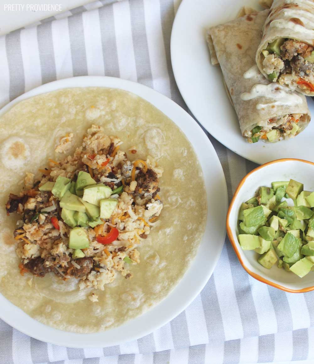 Crockpot Breakfast Burritos
 Slow Cooker Breakfast Burritos Pretty Providence