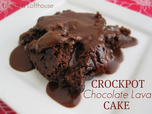 Crockpot Chocolate Lava Cake
 30 Slow Cooker Cake Recipes