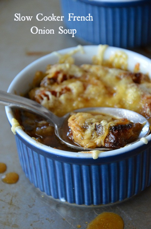 Crockpot French Onion Soup
 Slow Cooker and Lighter French ion Soup Mountain