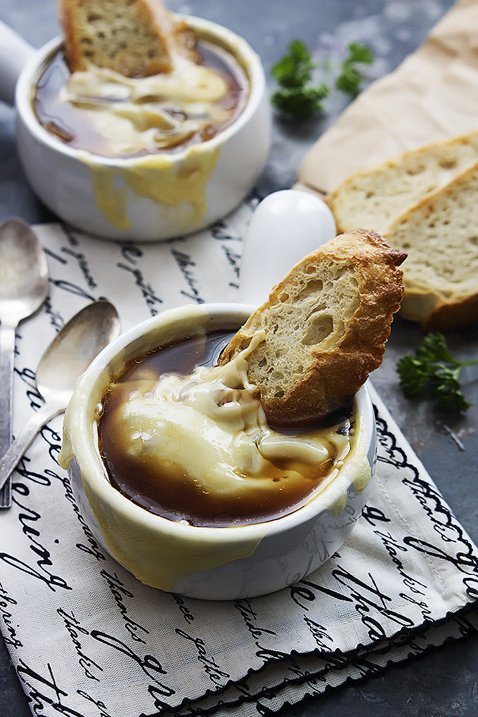 Crockpot French Onion Soup
 Slow Cooker French ion Soup