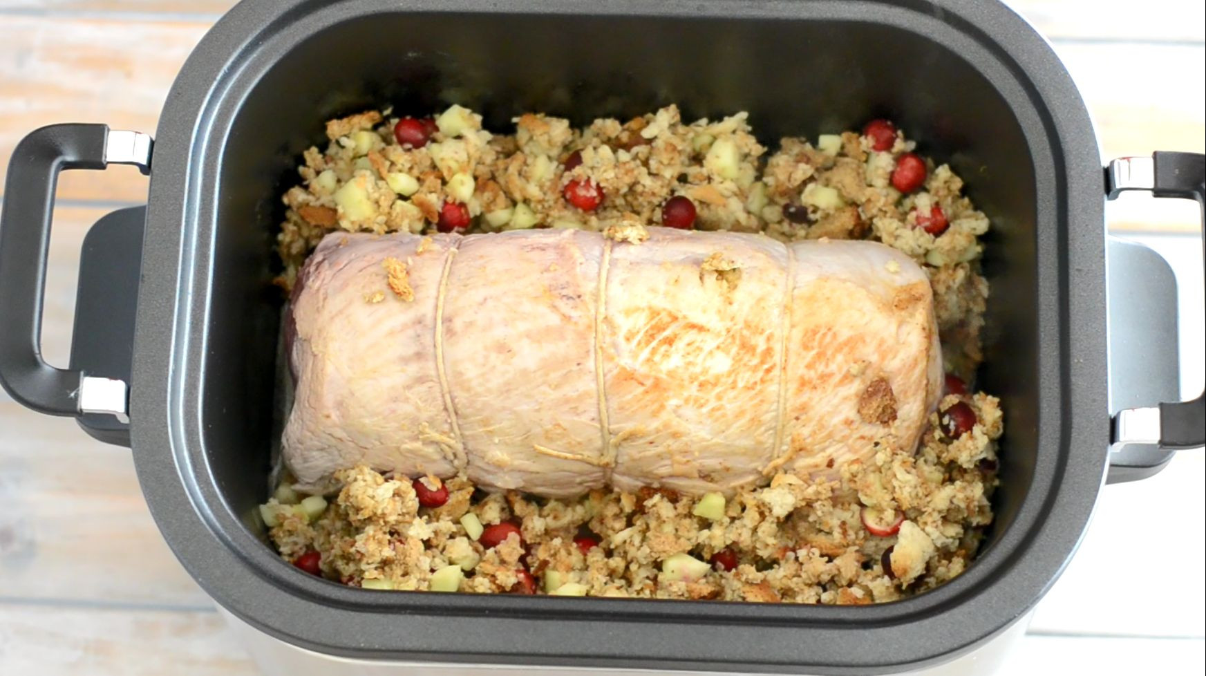 Crockpot Pork Loin
 Crock Pot Apple Cranberry Stuffed Pork Loin Flour My Face