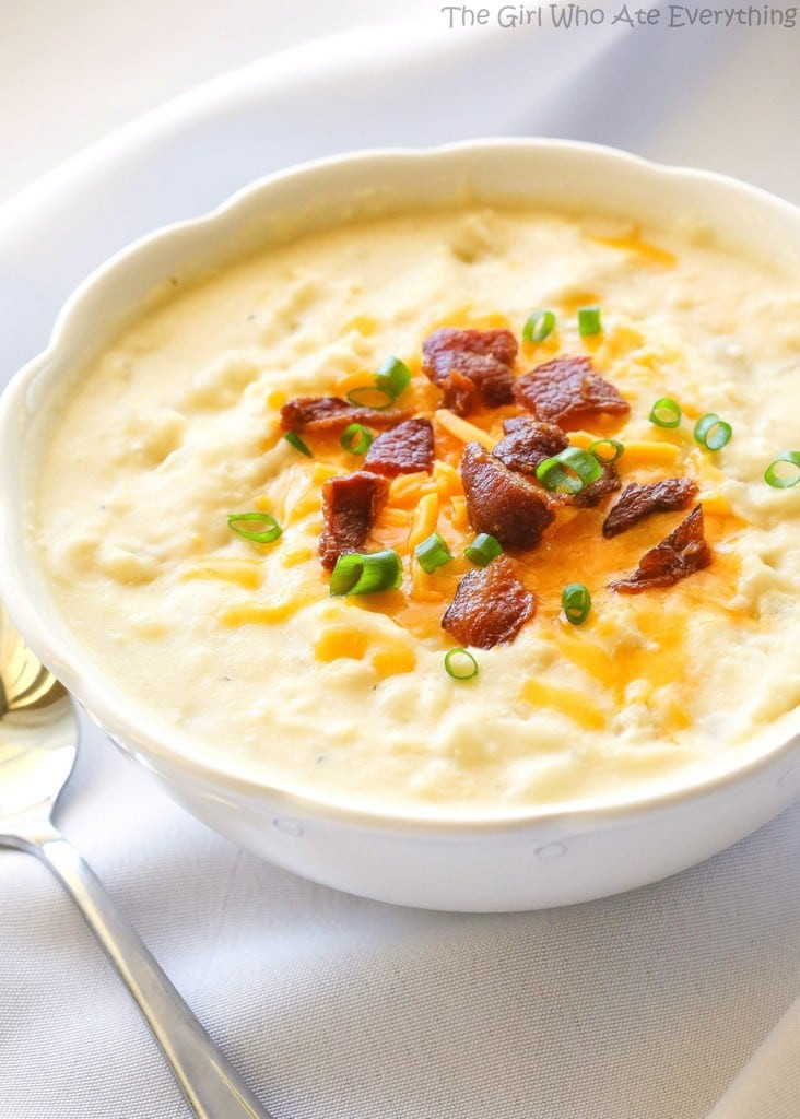 Crockpot Potato Soup
 Creamy Potato Soup The Girl Who Ate Everything