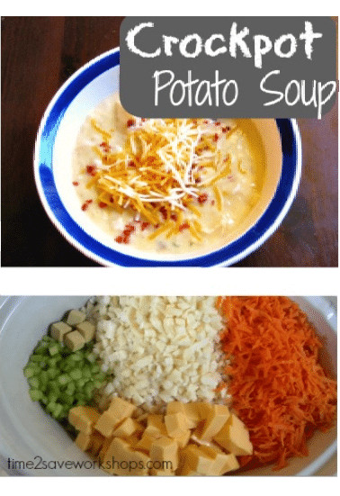 Crockpot Potato Soup
 Easy Cheesy Potato Soup Recipe Slow Cooker & Stovetop