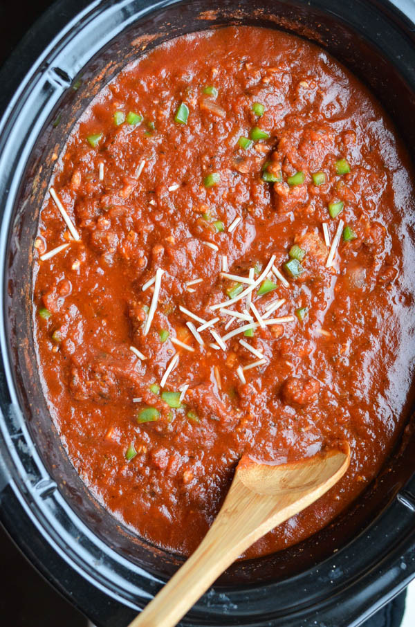 Crockpot Tomato Sauce
 Rachel Schultz CROCKPOT TOMATO PASTA SAUCE