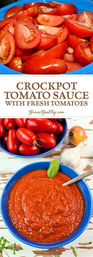 Crockpot Tomato Sauce
 crockpot tomato sauce canning recipe