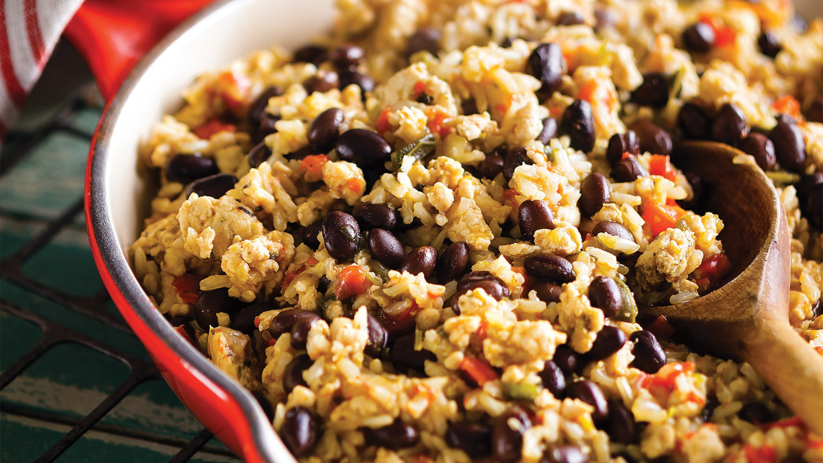 Cuban Rice And Beans
 Rice and Beans with Turkey Recipe