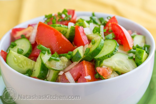 Cucumber And Tomato Salad
 Cucumber and Tomato Salad Recipe NatashasKitchen