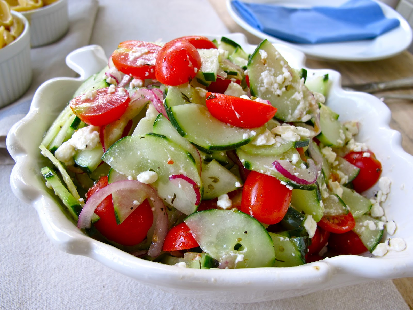 Cucumber And Tomato Salad
 Jenny Steffens Hobick Cucumber Tomato & Feta Salad Recipe