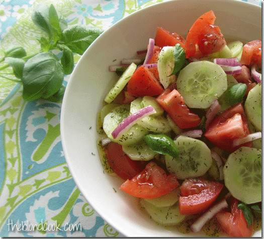 Cucumber And Tomato Salad
 Cucumber Tomato Salad