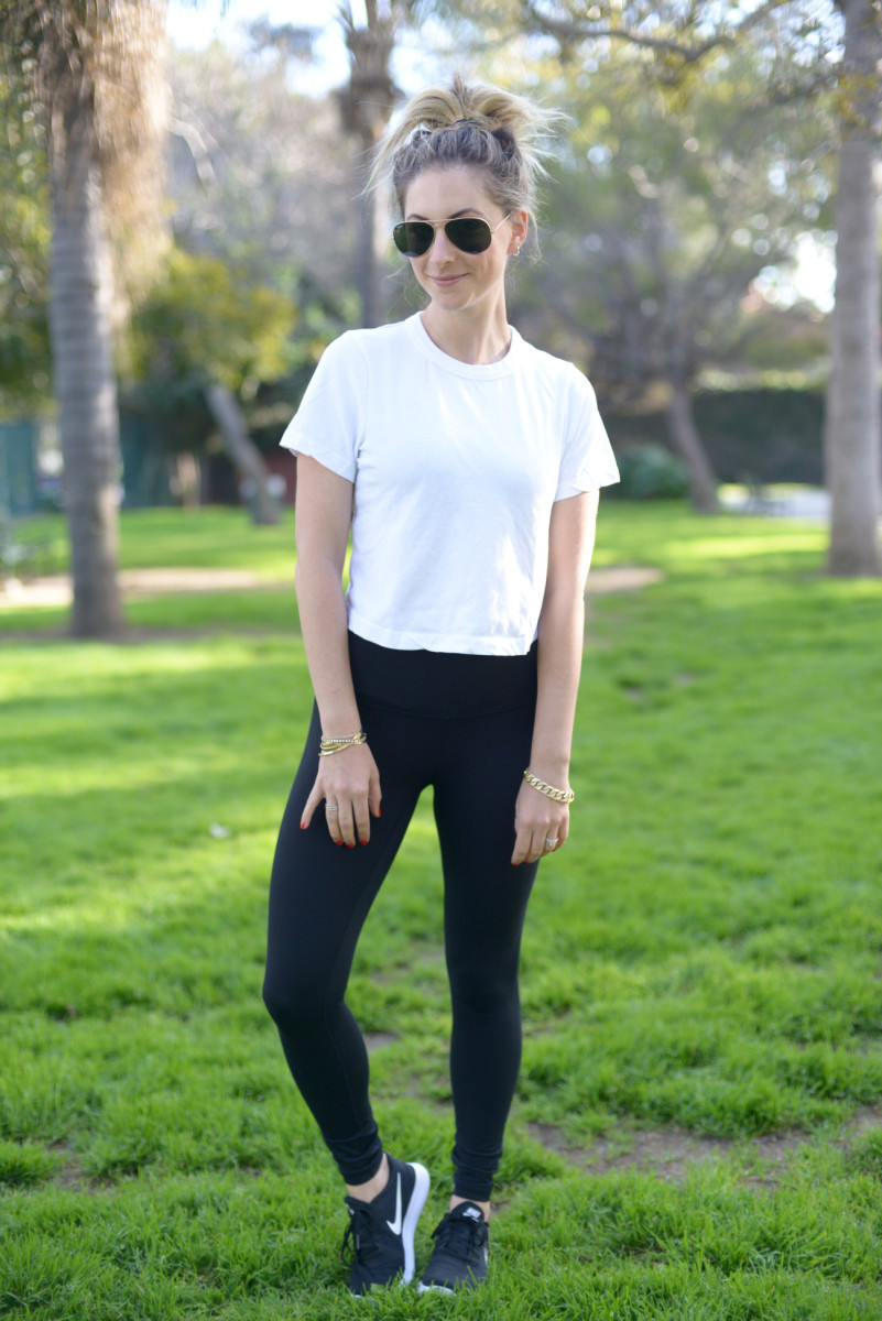 Cupcakes And Cashmere Gomi
 Ray Ban Sunglasses GAP Top Zella Leggings Nike Sneakers