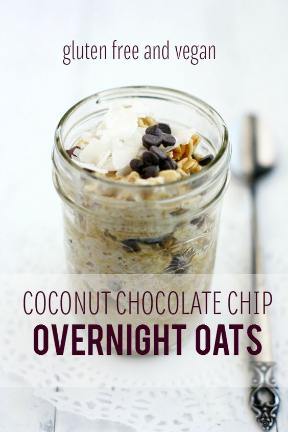 Dairy Free Overnight Oats
 Chocolate Chip Coconut Overnight Oats Recipe