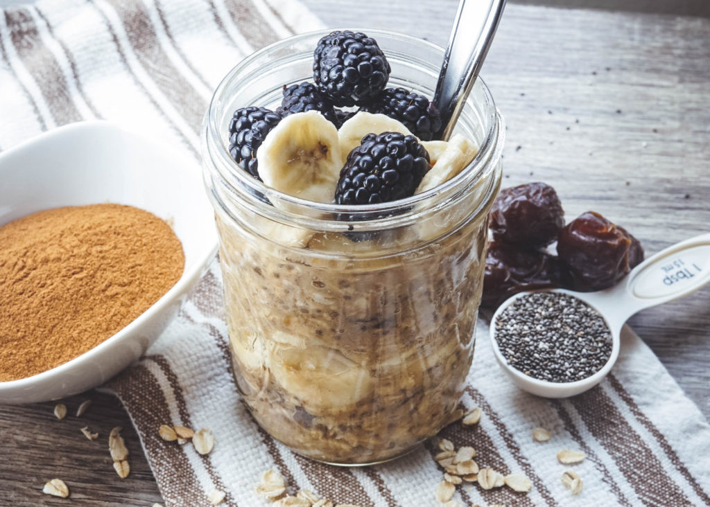 Dairy Free Overnight Oats
 Cinnamon Sweet Overnight Oats Dairy Free Vegan No Sugar