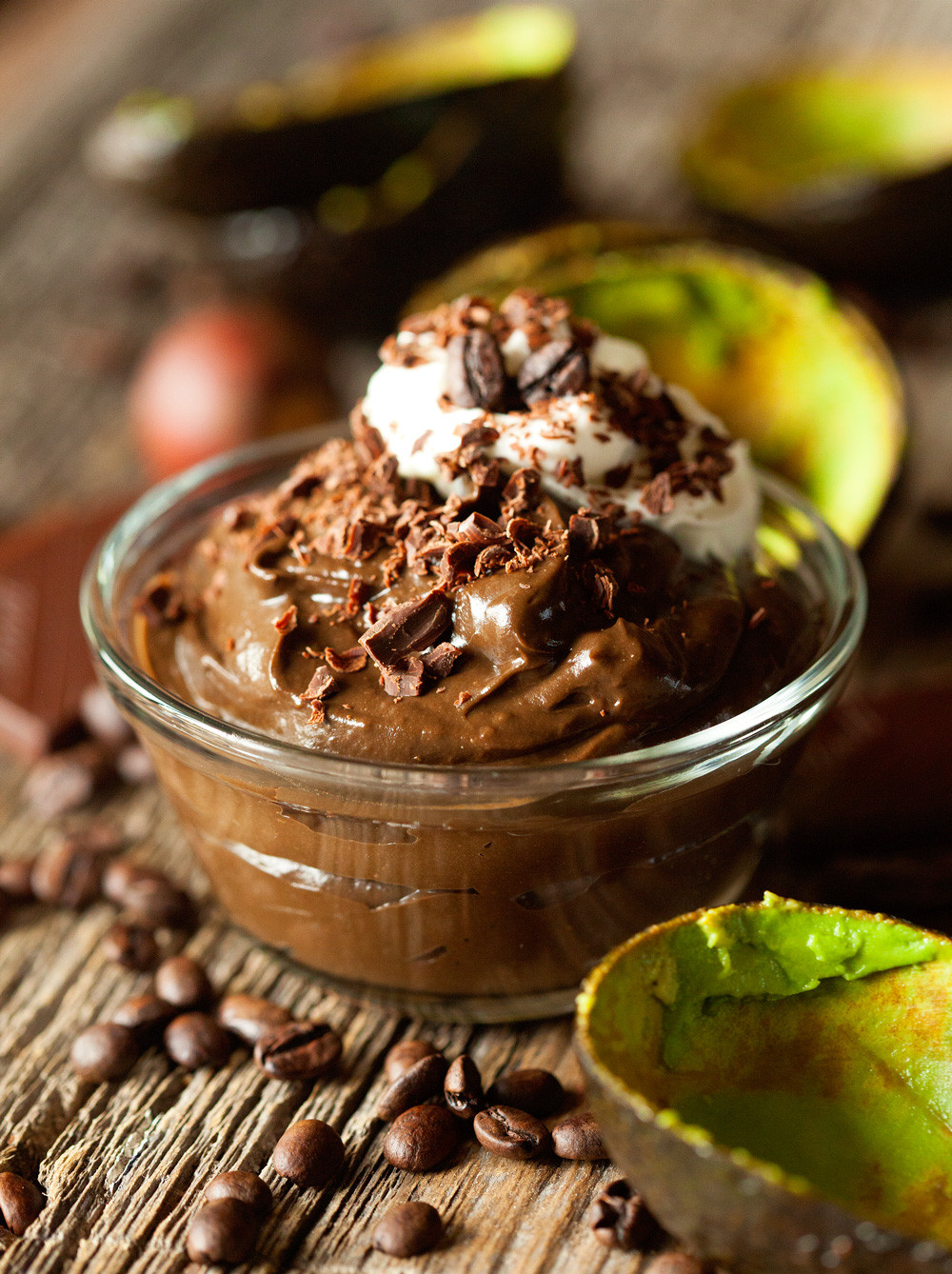 Dark Chocolate Mousse
 Dark Chocolate Mocha Avocado Mousse