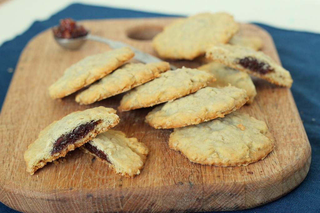 Date Filled Cookies
 Tried in Blue Flashback Friday Date Filled Oatmeal Cookies